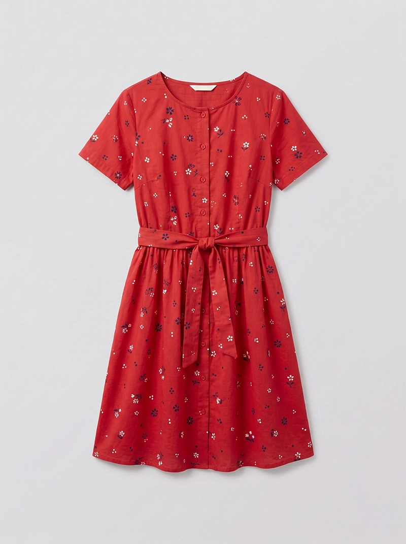 Katoenen zomerjurk met bloemenprint
