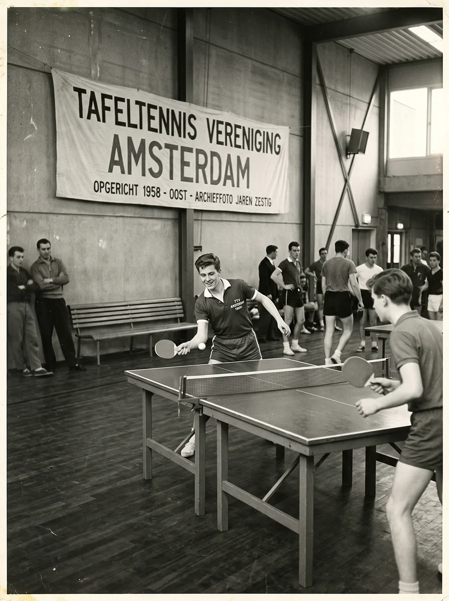 Archieffoto van de club uit de jaren zestig